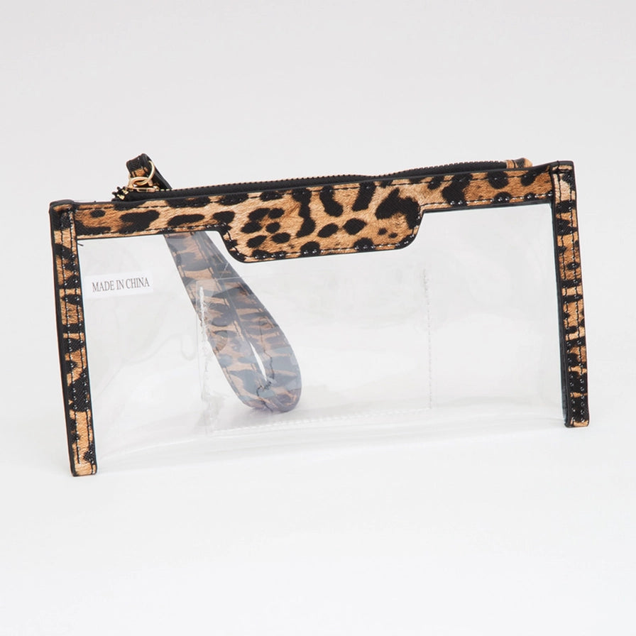 Clear Wristlet Clutch - Stadium Approved Transparent Pouch