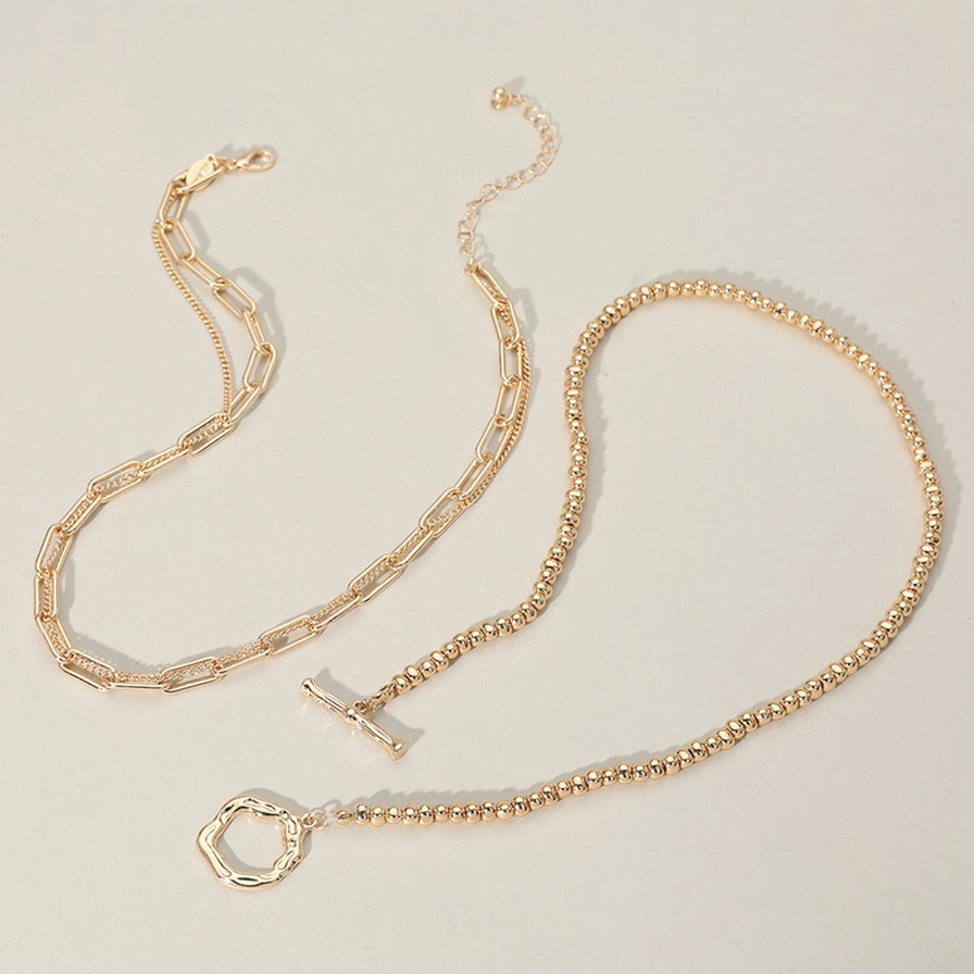 Grace Gold Toggle  Statement Necklace