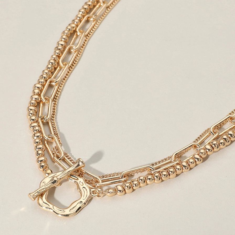 Grace Gold Toggle  Statement Necklace