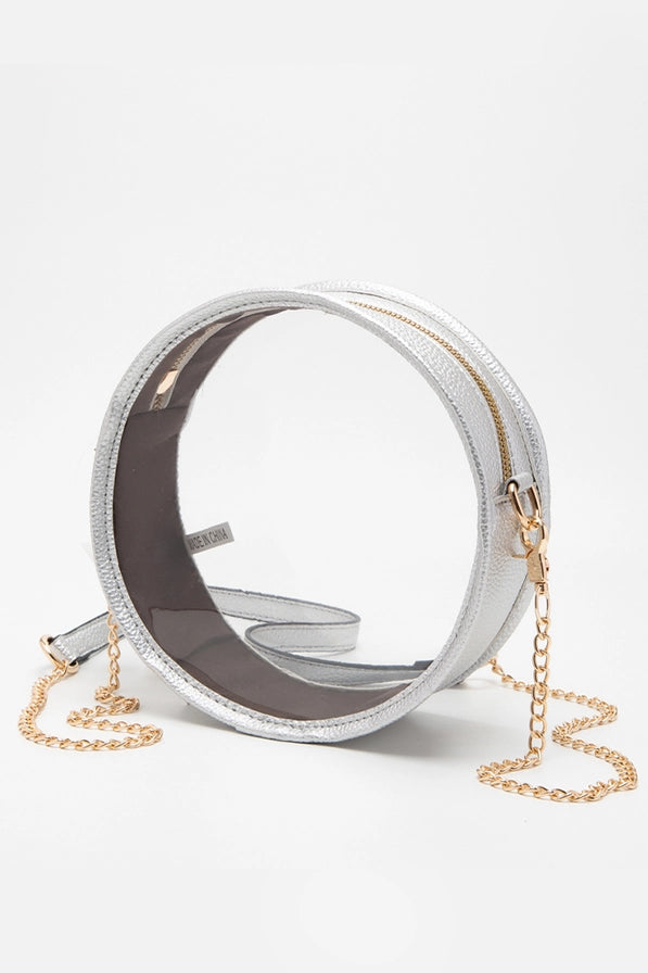 Clear Crossbody Stadium Bucket Bag - Red